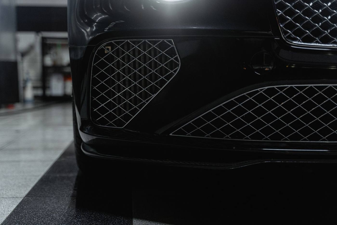 Restored Trim — black plastic restoration, after at AK Car Studio