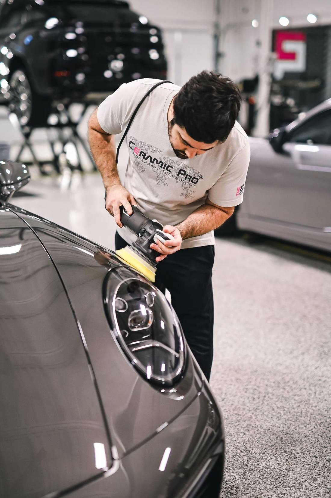 The result of black plastic restoration at AK Car Studio