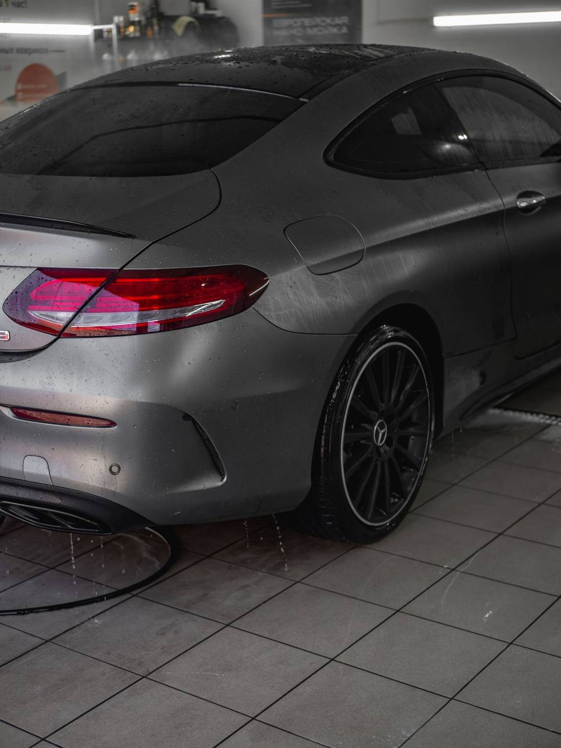 Contaminated Finish — exterior detailing, before