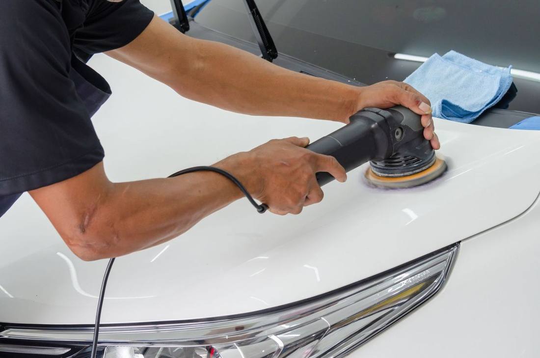 Paint Correction being carried out at AK Car Studio in Mumbai