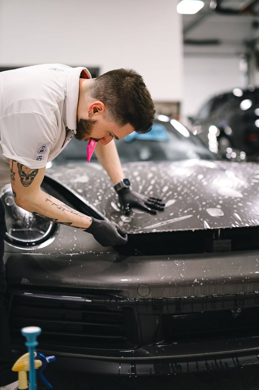 Paint Protection Film being carried out at AK Car Studio in Mumbai