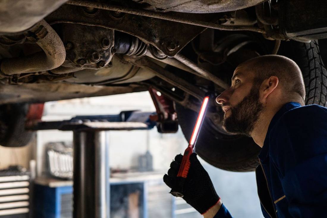 The result of underbody anti-rust treatment at AK Car Studio