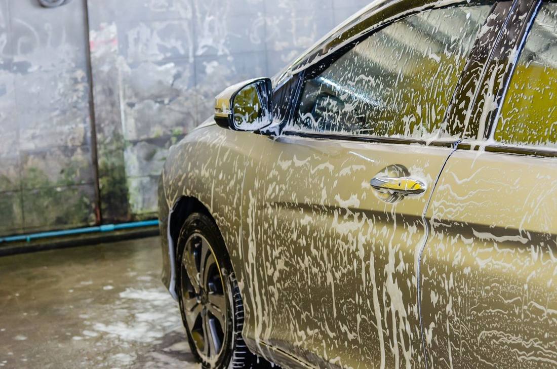 Wash & Wax being carried out at AK Car Studio in Mumbai